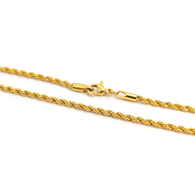 Rope Link Gold 46cm x 3mm