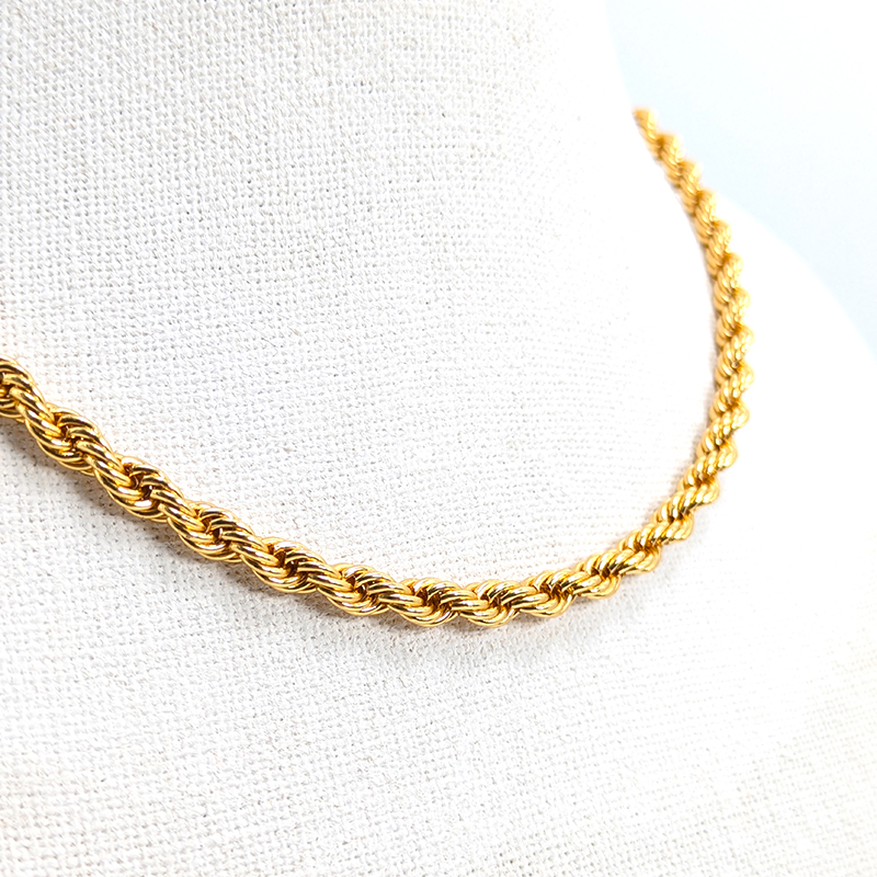 Rope Link Gold 46cm x 5mm