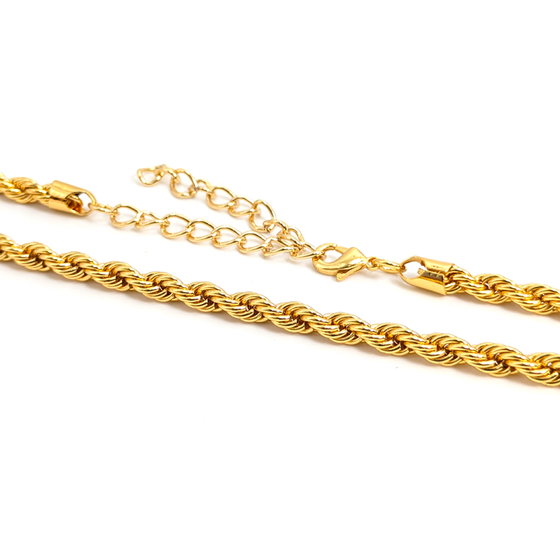 Rope Link Gold 46cm x 5mm